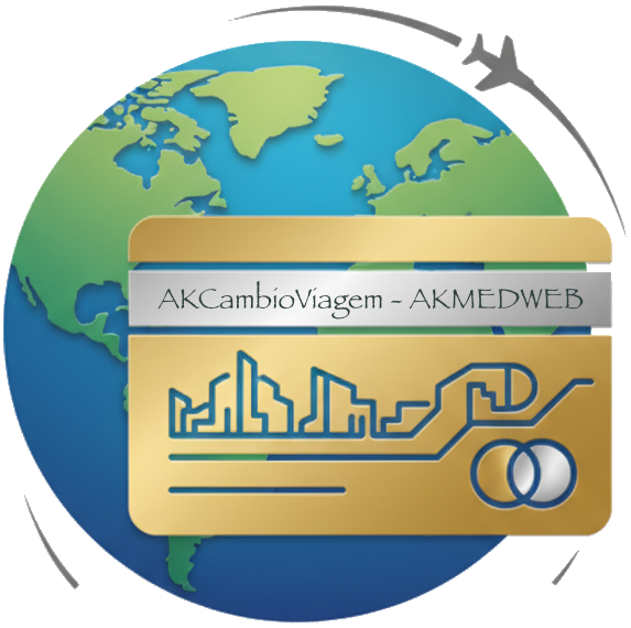 Logotipo AK Câmbio Viagem