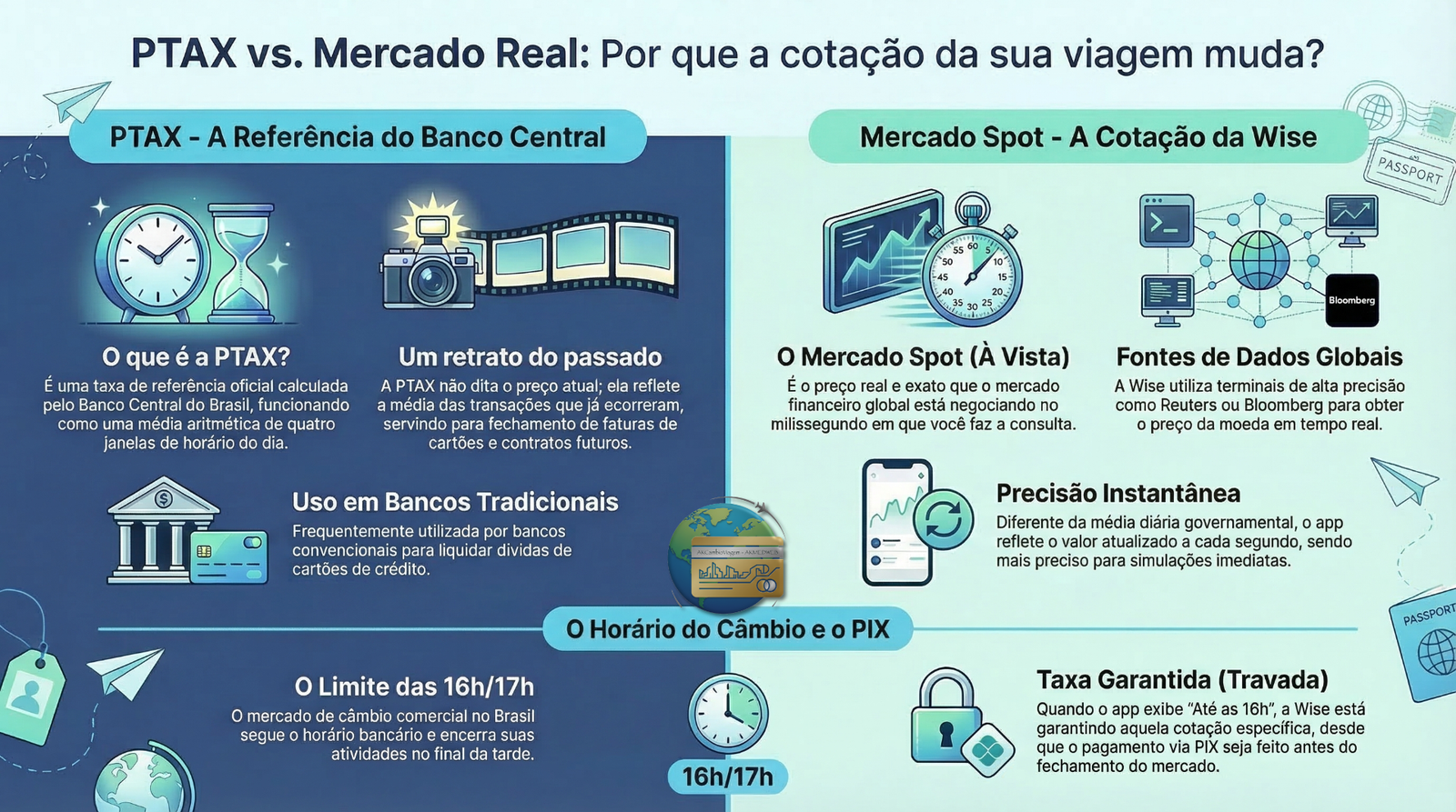 Cálculo PTAX vs Mercado Real